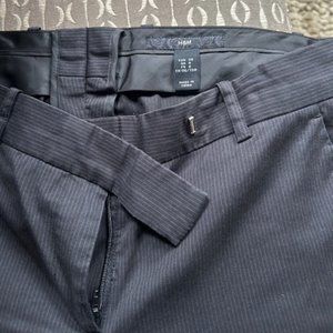 H&M black pinstripe women's dress pants